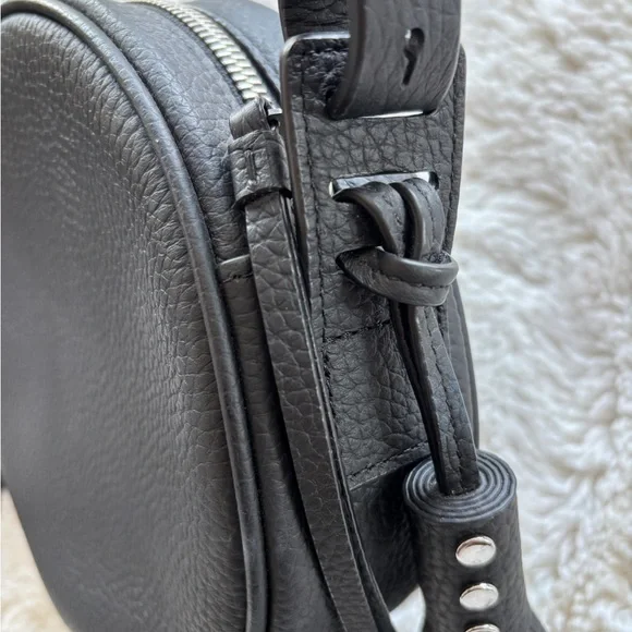 All Saints Black Crossbody Bag with Tassel Detail - Picture 4 of 7